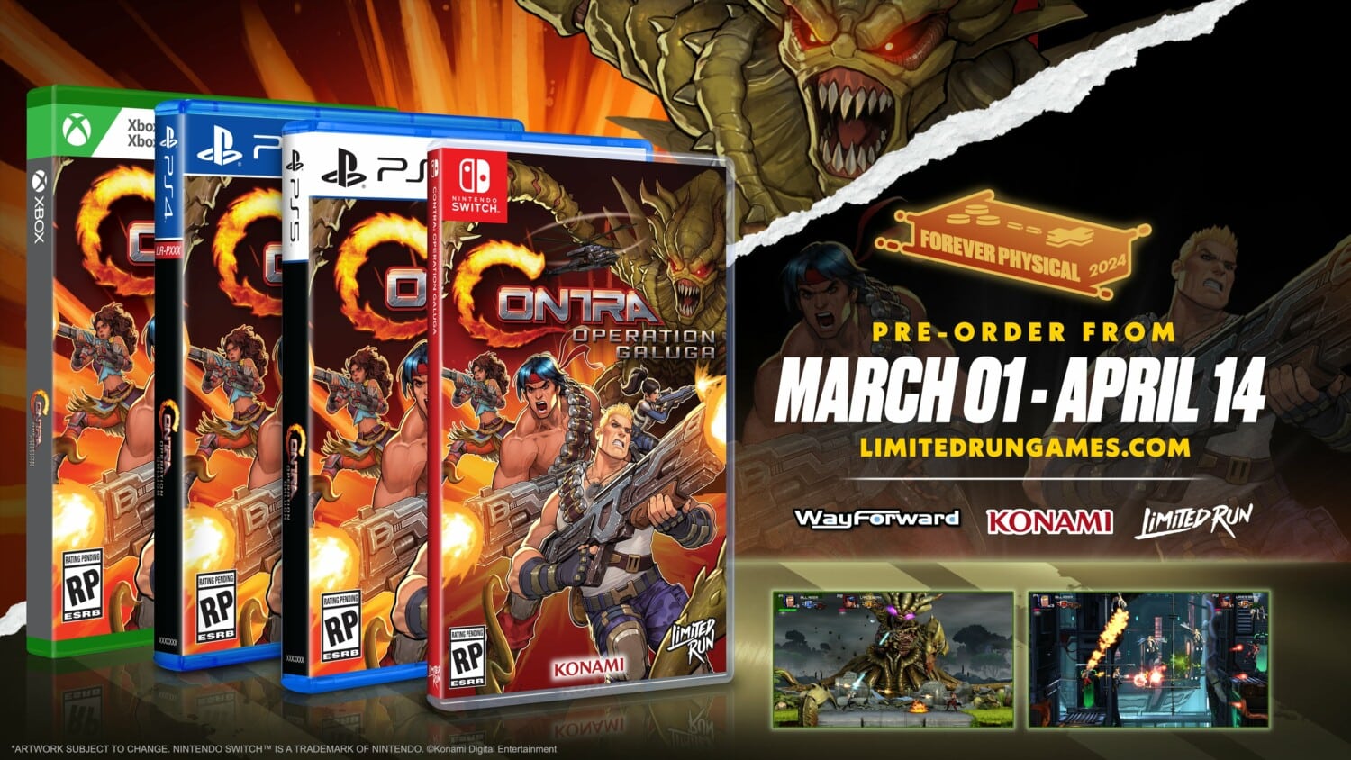 Limited Run Games Unveils Physical Editions for Contra: Operation Galuga |  Nintendo Switch News | NintendoReporters