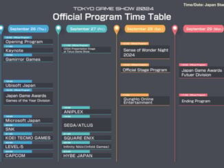 Official Livestream Schedule for Tokyo Game Show 2024 Revealed